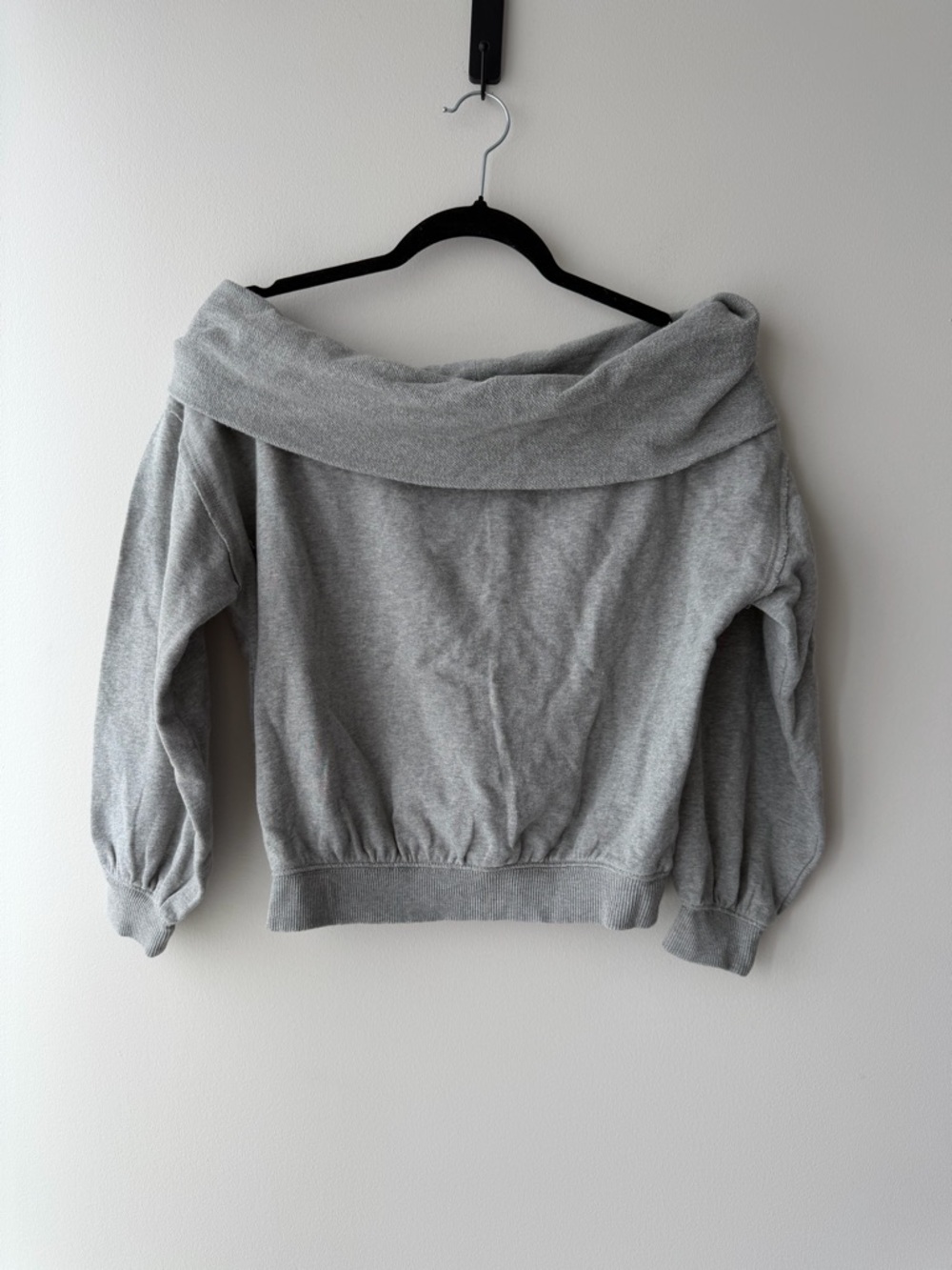 Anthropologie Long-Sleeve Slouchy Off-The-Shoulder Top NWT - Picture 5 of 6